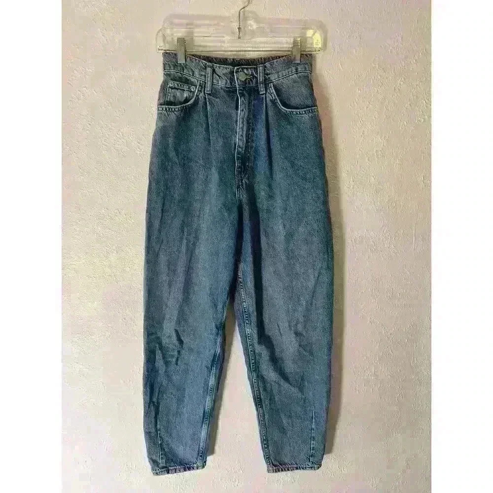 Zara Women's Jeans Distressed Size: 2 Color: Blue RN# 77302